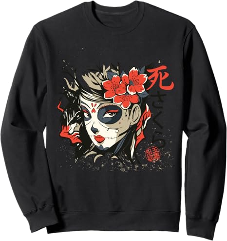 Sugar Skull Shirt Co. - sugar skull sweatshirt womens