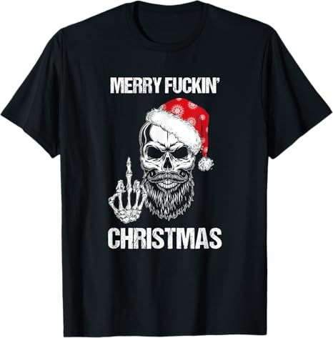 Funny Merry Fuckin Christmas Pajama Costume - sugar skull pajamas womens