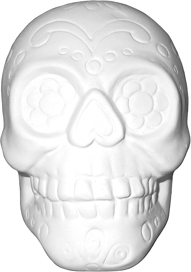 The Lovable Sugar Skull - Paint Your Own Ceramic Keepsake - sugar skull figurine collectible