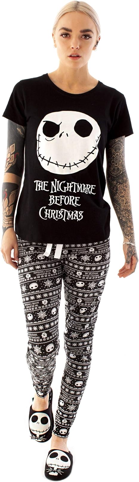 Disney - sugar skull pajamas womens