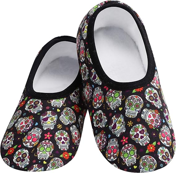 Snoozies - sugar skull slippers womens