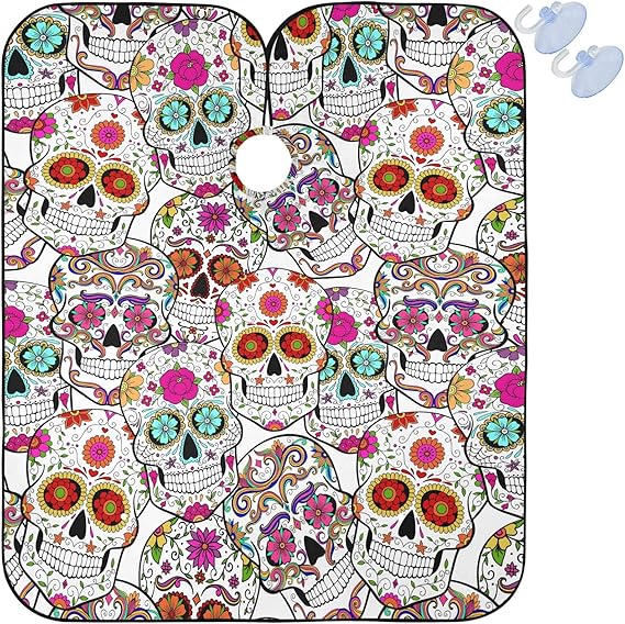 visesunny Professional Barber Cape Polyester Hair Cutting Salon Cape Apron Anti-Static Beard Bib Grooming Apron - sugar skull apron for women