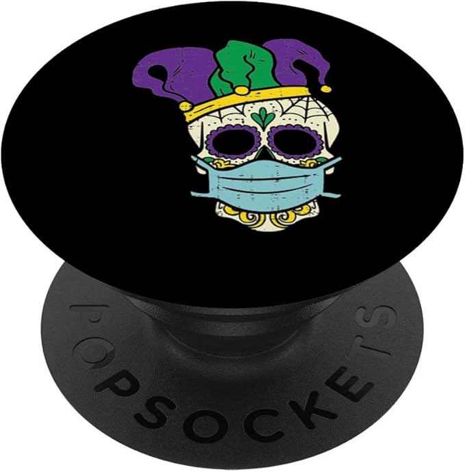 Funny Mardi Gras Quarantine 2021 Gifts - sugar skull beanie