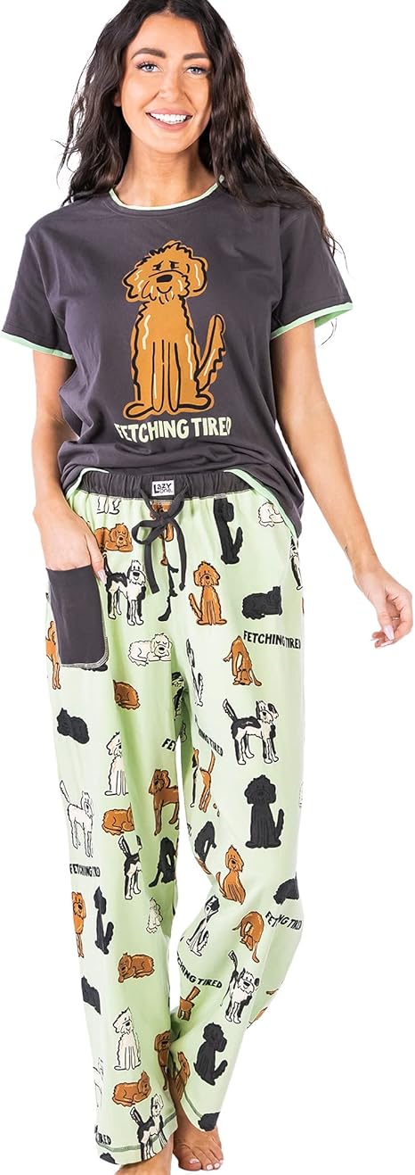 Lazy One - sugar skull pajamas womens