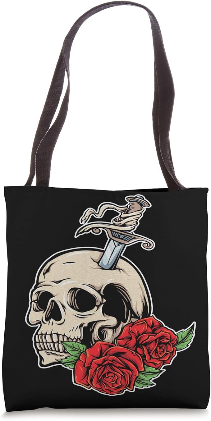 Tote Bag - sugar skull handbags for sale