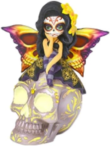 Gallery Marketing Group The Hamilton Collection Jasmine Becket-Griffith Spirit of The Inspiring Hope Glow in The Dark Sugar Skull Decor - sugar skull figurine collectible