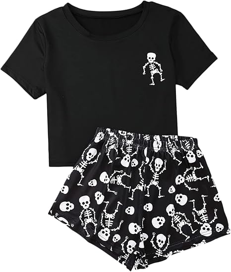 WDIRARA - sugar skull pajamas womens