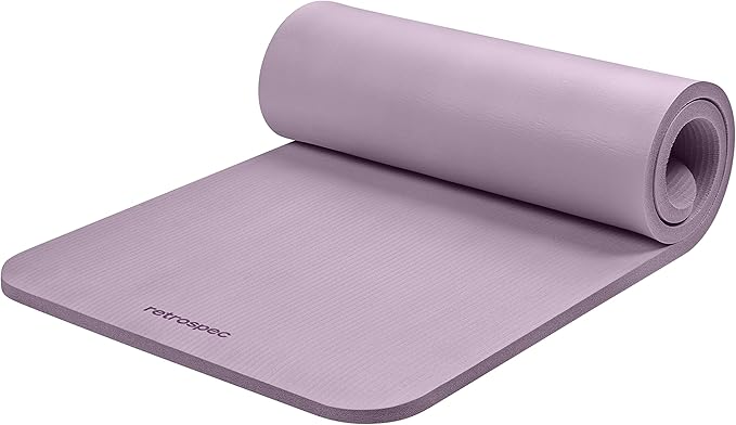 Retrospec Solana Yoga Mat 1" Thick With Nylon Strap For Men & Women - Non Slip Exercise Mat For Home Yoga, Pilates, Stretching, Floor & Fitness Workouts - sugar skull yoga mat