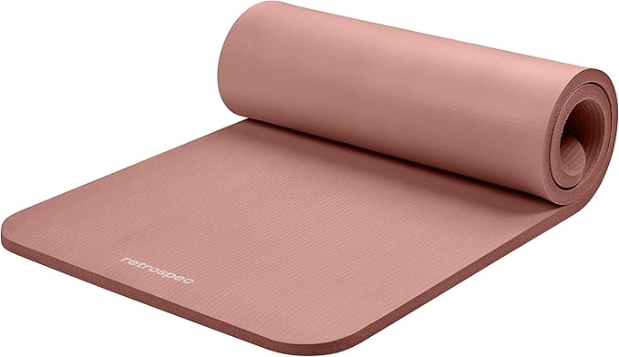 Retrospec Solana Yoga Mat 1" Thick With Nylon Strap For Men & Women - Non Slip Exercise Mat For Home Yoga, Pilates, Stretching, Floor & Fitness Workouts - sugar skull yoga mat