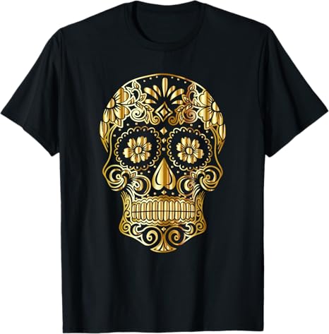 Sugar Skull Gifts For Women Mexican Art - sugar skull t-shirt womens