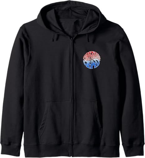 Grateful Dead - sugar skull zip up hoodie mens