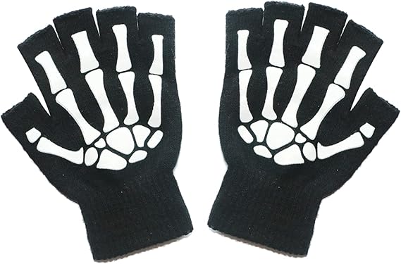 Jiuhong - sugar skull winter gloves