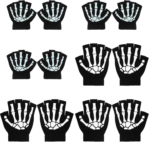 Tongcloud - sugar skull winter gloves