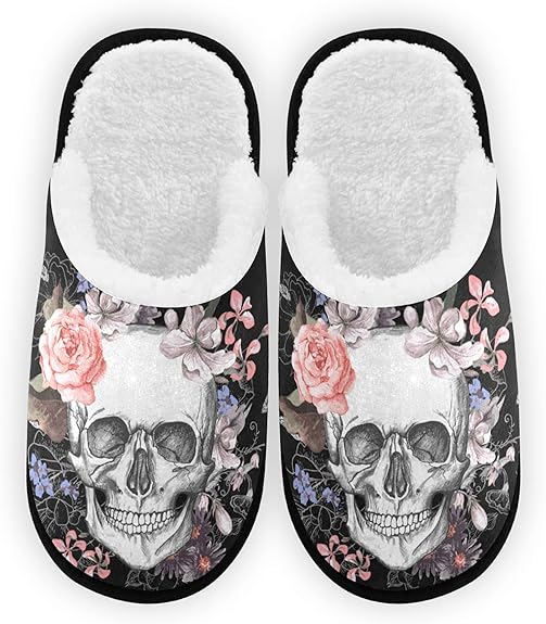 Umidedor - sugar skull slippers womens