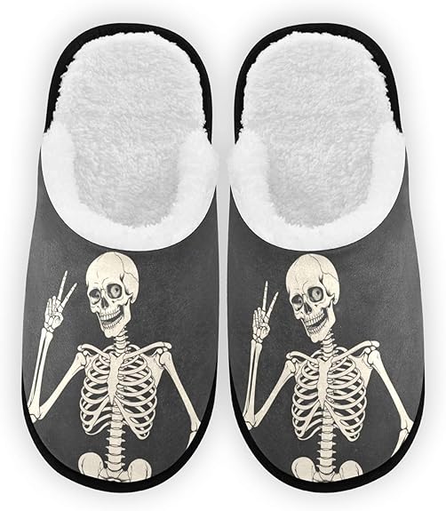 Dussdil - sugar skull slippers womens