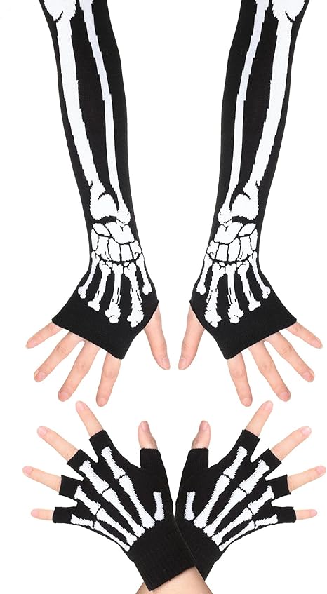 Zhanmai - sugar skull winter gloves