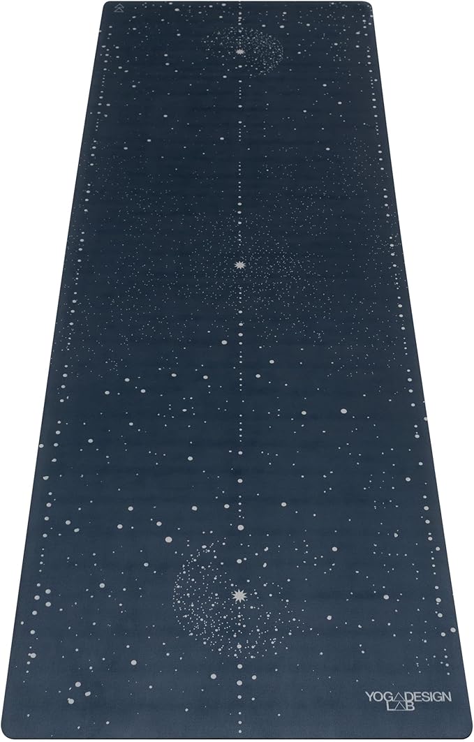 YOGA DESIGN LAB | The Combo Yoga Mat | 2-in-1 Mat+Towel | Eco Luxury | Ideal for Hot Yoga, Power, Bikram, Ashtanga, Sweat | Studio Quality | Includes Carrying Strap! - sugar skull yoga mat