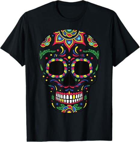 Sugar Skulls Ancestors Altar Food Mexican - sugar skull t-shirt womens
