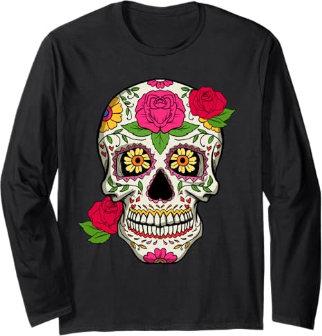 Dia De Los Muertos Co. - sugar skull t-shirt womens