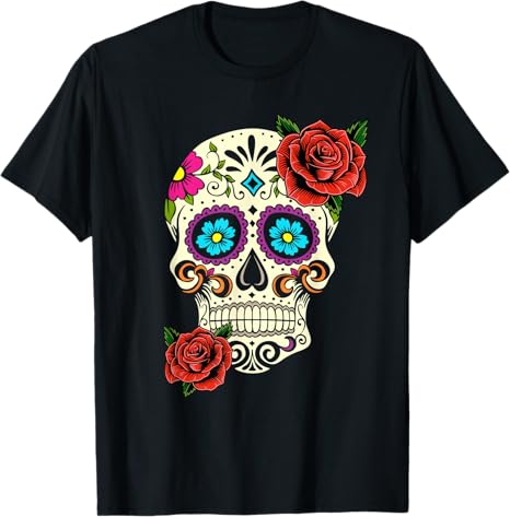 Happy Death Day Dia De Los Muertos Women Shirts. - sugar skull t-shirt womens