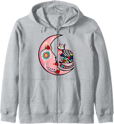 Sugar Skull - Traditional Day Of The Dead Mexico - sugar skull hoodie mens