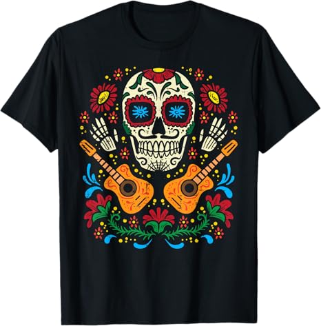 Sugar Skull Shirts Halloween Day Of The Dead Gift - sugar skull t-shirt womens