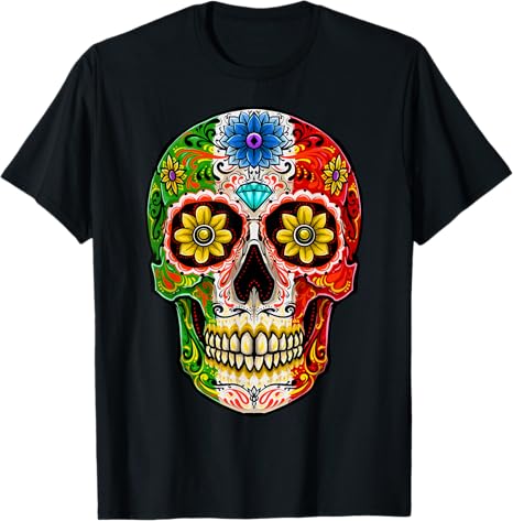 Dia de Muertos & Cinco de Mayo Co. - sugar skull t-shirt womens
