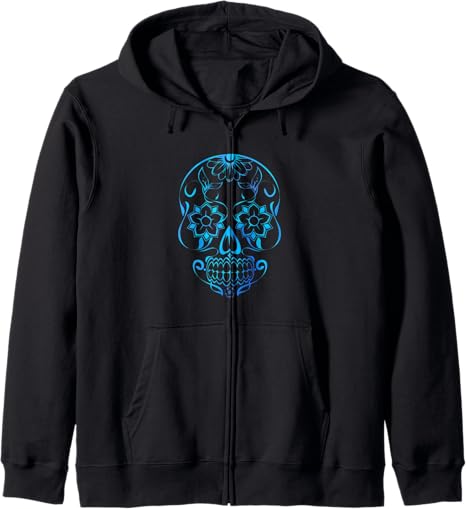 Sugar Skull Heads - sugar skull hoodie mens