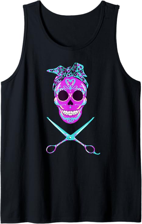 Hairdresser Hairstylist Skull Cute Gifts - sugar skull dress womens