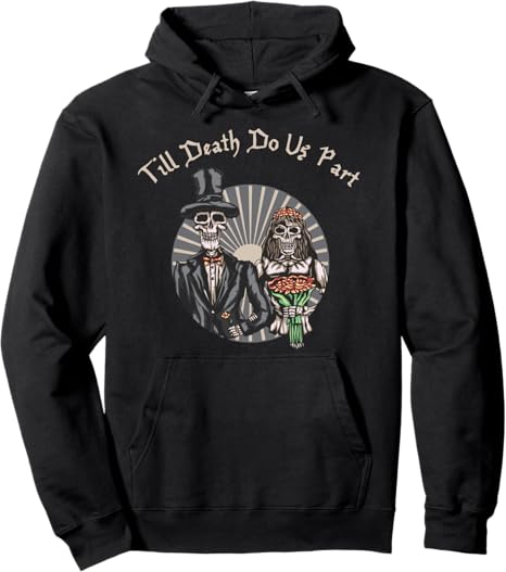 CRUDO - sugar skull hoodie mens