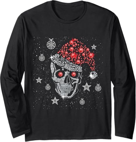 Christmas Tee - sugar skull socks womens