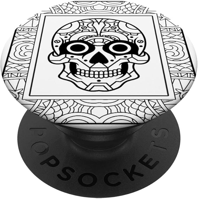 Sugar Skulls - Day of The Dead - Día de Los Muertos - Skulls PopSockets Swappable PopGrip - sugar skull temporary tattoo