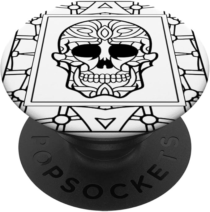 Sugar Skulls - Day of The Dead - Día de Los Muertos - Skulls PopSockets Swappable PopGrip - sugar skull temporary tattoo