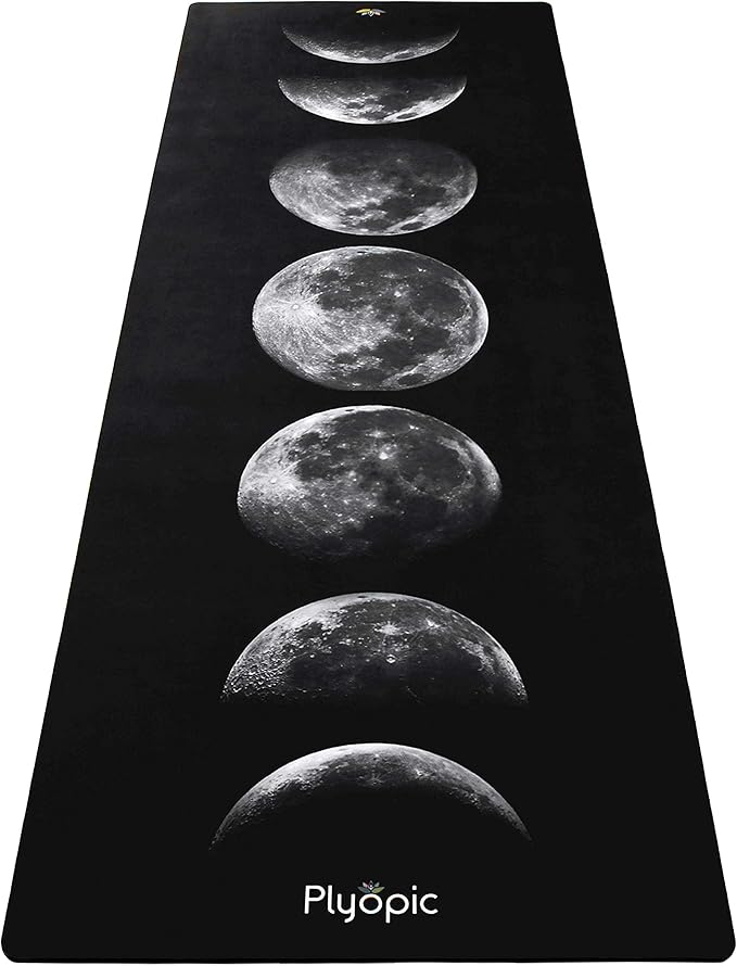 Plyopic. All In One Yoga Mat | Luxury Sweat-Grip Mat/Towel Combo | Ideal for Yoga, Hot Yoga, Bikram, Pilates, Workout & Exercise | Eco-Friendly Natural Rubber - sugar skull yoga mat