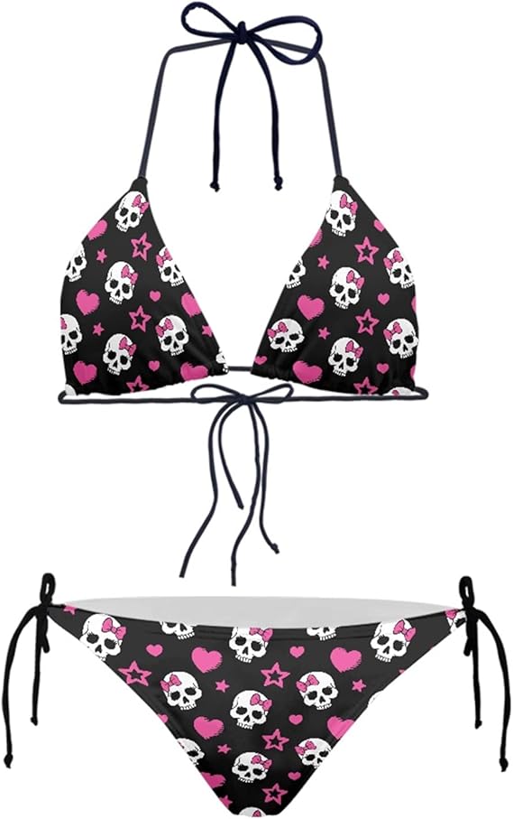 JEOCODY - sugar skull bikini set