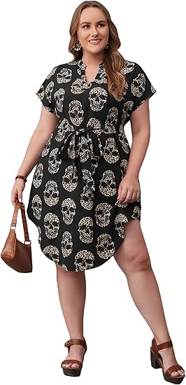 WDIRARA - sugar skull dress womens