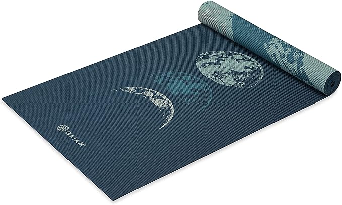 Gaiam Yoga Mat - Premium 6mm Print Reversible Extra Thick Non Slip Exercise & Fitness Mat for All Types of Yoga, Pilates & Floor Workouts (68" x 24" x 6mm Thick) - sugar skull yoga mat