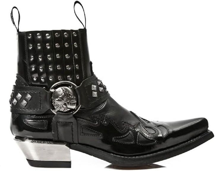 New Rock - sugar skull boots for women