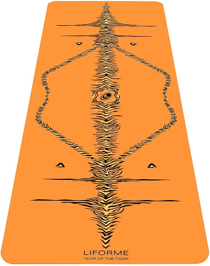 Liforme Zodiac New Year Collection - Free Yoga Bag Included - Patented Alignment System, Warrior-like Grip, Non-Slip, Eco-friendly, Sweat-resistant, Long, Wide and Thick for Comfort - sugar skull yoga mat