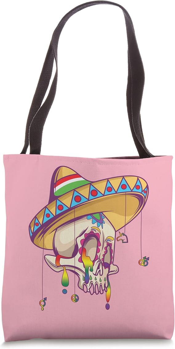 Tote Bag - sugar skull handbags for sale