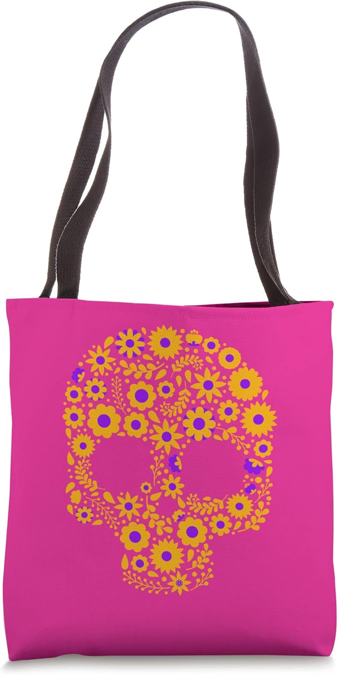 Sugar Skull Calavera Día de los Muertos Design for Mexicans Tote Bag - sugar skull handbags for sale