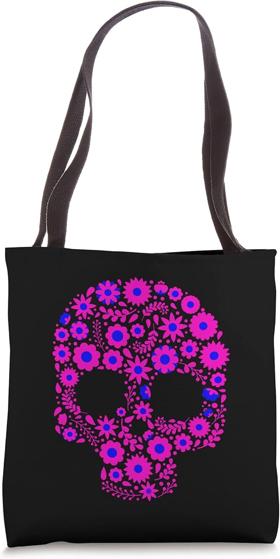 Sugar Skull Calavera Día de los Muertos Design for Mexicans Tote Bag - sugar skull handbags for sale