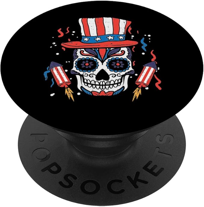 4th Of July Phone For Women Men Kids Fourth Gift - sugar skull beanie