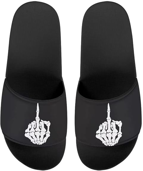 Mumeson - sugar skull slippers womens