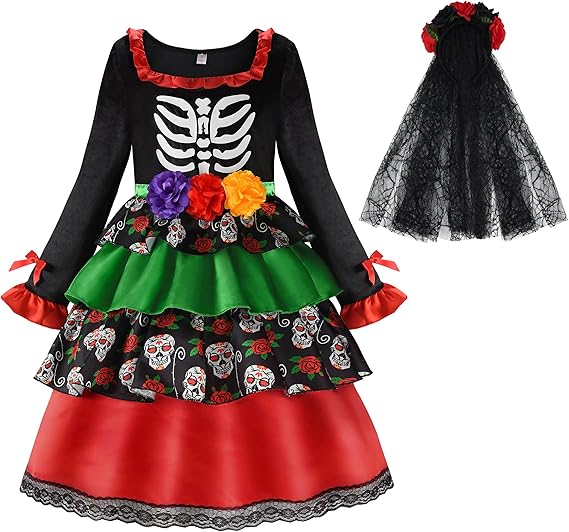 ReliBeauty - sugar skull dress womens