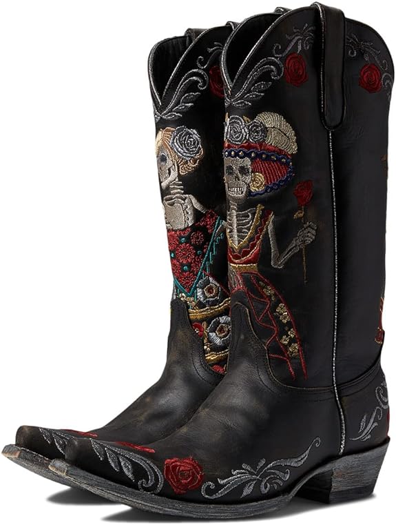 Old Gringo - sugar skull boots for women