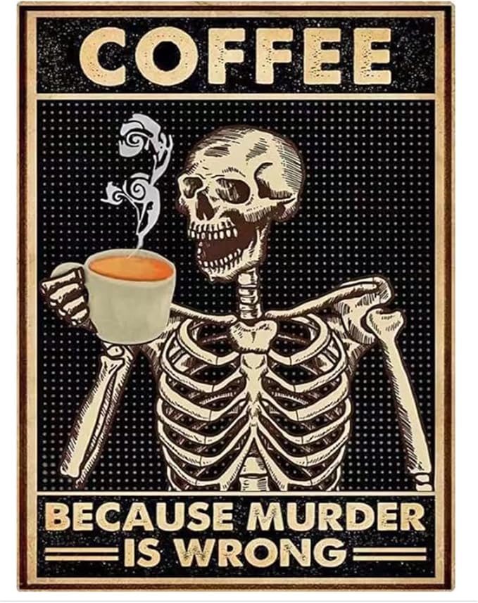 BOHADIY Diamond Painting Kits for Adults Kids Skull Coffee 5D Diamond Art Kits for Adults Kids Beginner, Paintings with Diamonds Gem Art and Crafts for Home Wall Decor 15.8x11.8 inch - sugar skull canvas wall art