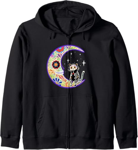 Check out my Tiger Shirts - sugar skull zip up hoodie mens