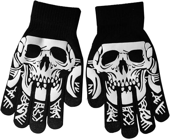 SGHE - sugar skull winter gloves
