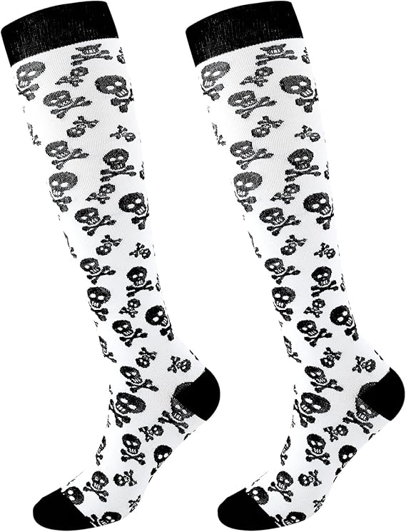 Junely - sugar skull socks womens